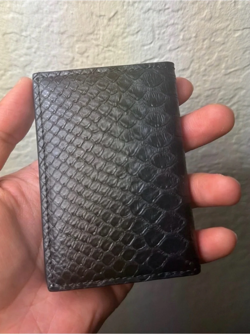 Maison James Genuine Exotic Snakeskin Pocket Organizer